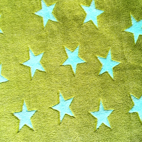 Fee - Grün mit hellblauen Sternen